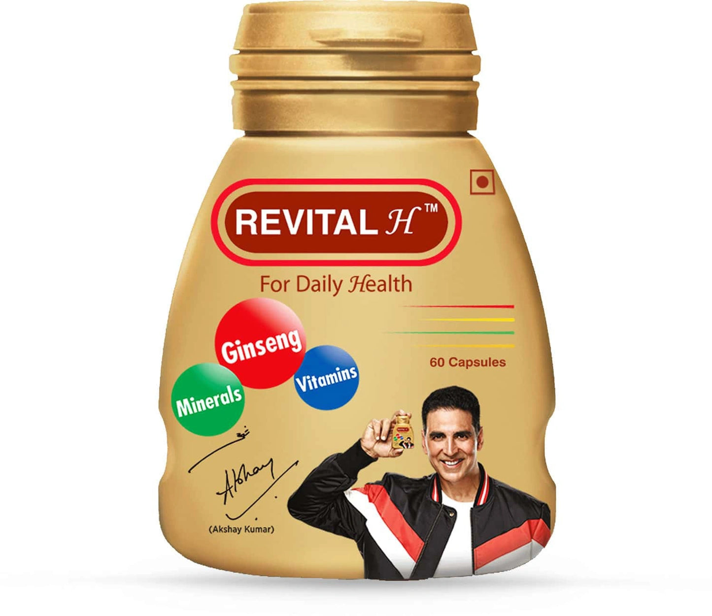 Revital H Multivitamin with Natural Ginseng for Immunity, Strong Bones & Energy