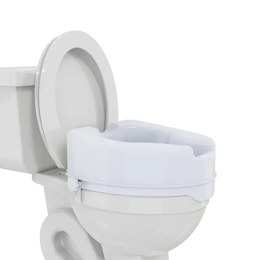MCP Commode Raiser/Elevated Toilet Seat without Lid 4inch White