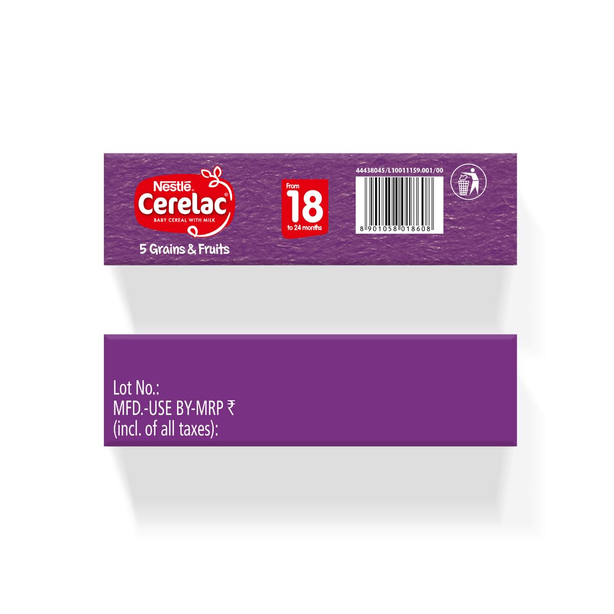 CERELAC Baby Food Cereal | No Preservatives | 5 Grains & Fruits for 18 to 24 Months Baby | Source of Iron & Protein for Babies | Instant Cereal | 300g
