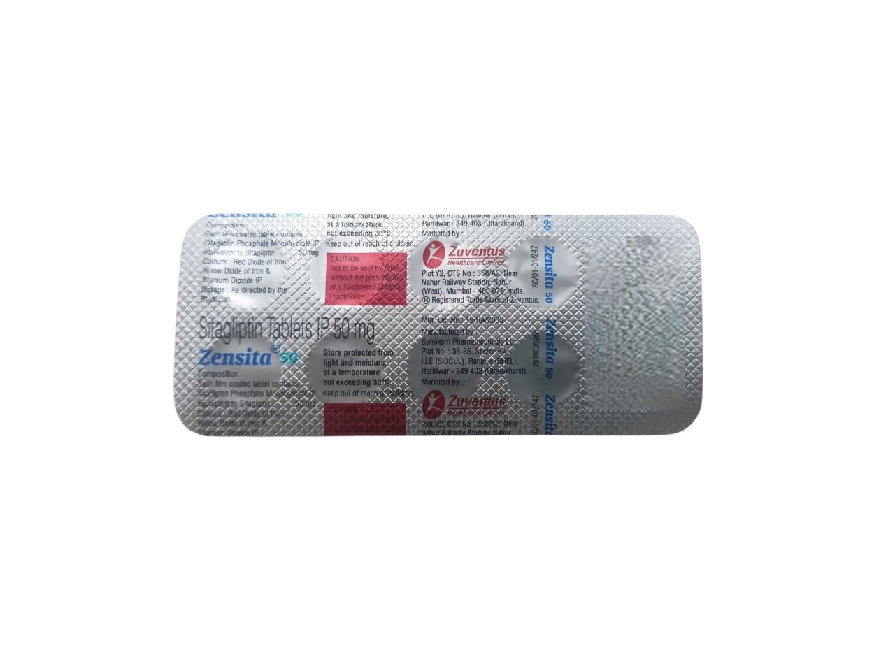 Zensita 50 -Strip of 10 Tablets