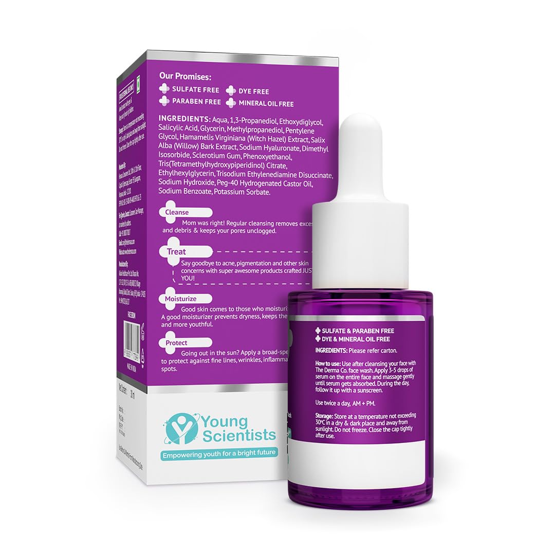 The Derma Co 2% Salicylic Acid Face Serum | Reduces acne & blackheads | 30 ml