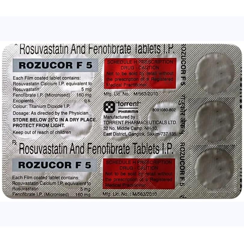 Rozucor F 5 - Strip of 15 Tablets