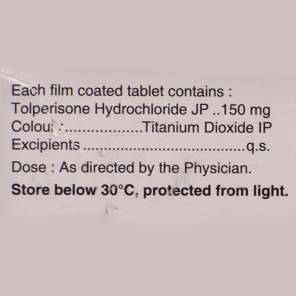 Tolperitas 150 - Strip of 10 Tablets