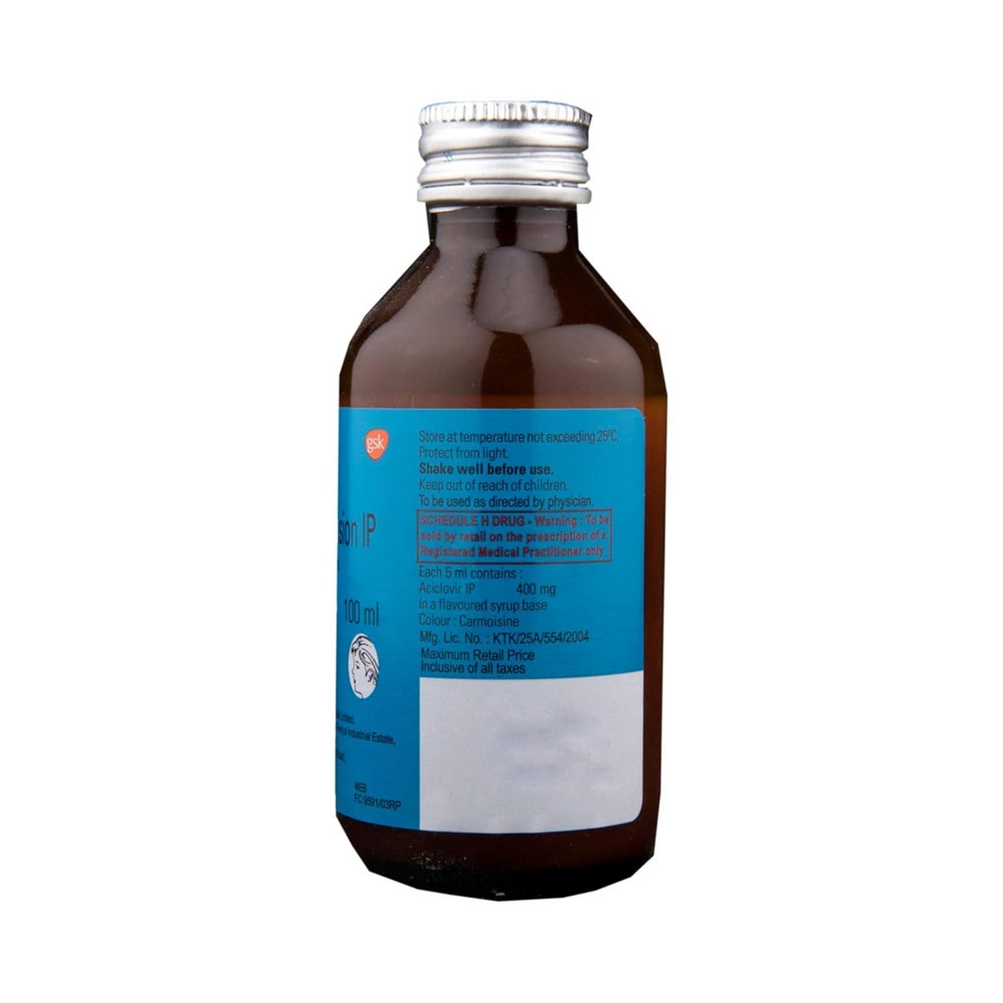 Zovirax - Bottle of 100 ml Suspension