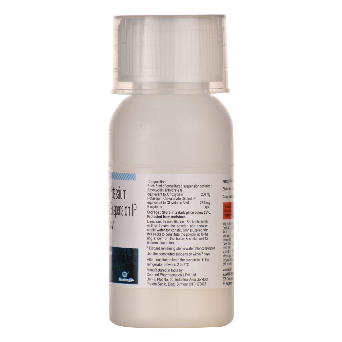 Moxikind-CV - Bottle of 2.79g/30 ml Dry Syrup