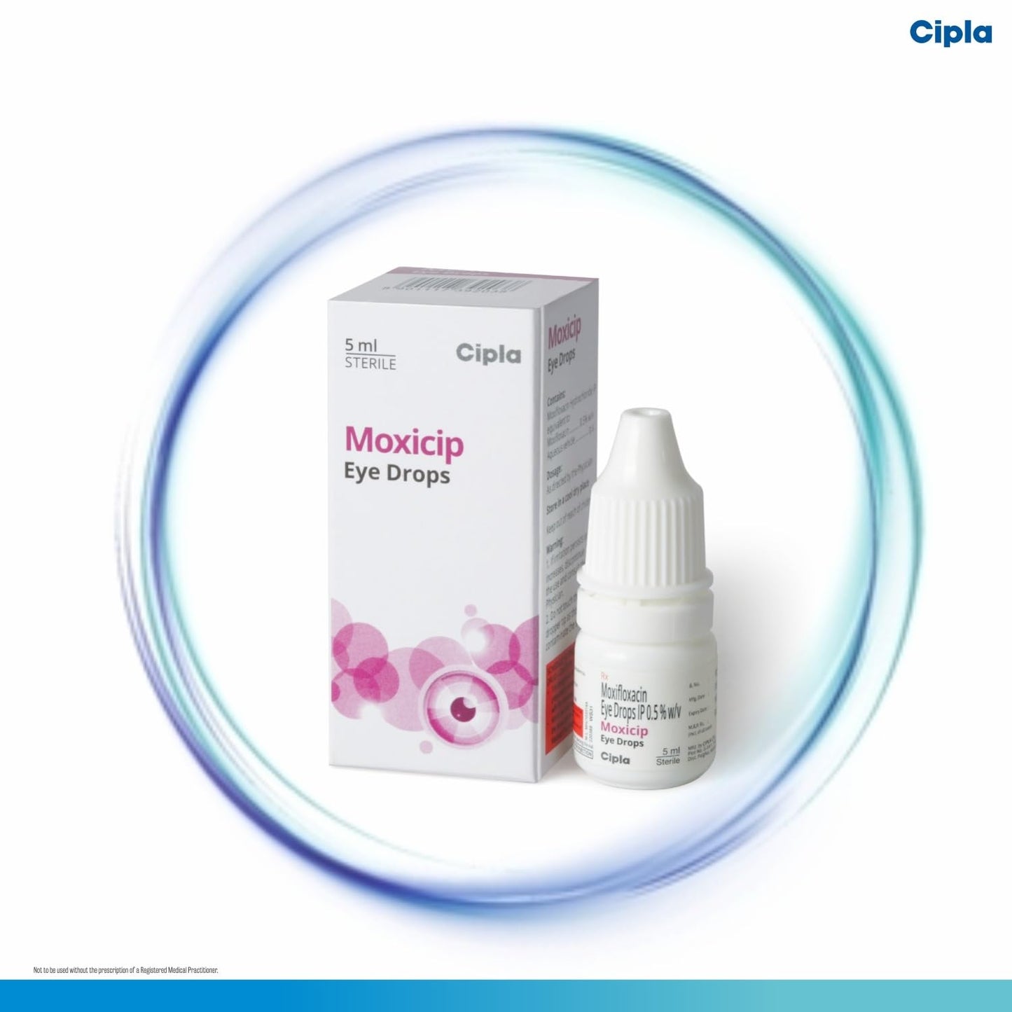 Moxicip 0.5% - Bottle of 5ml Eye Drops