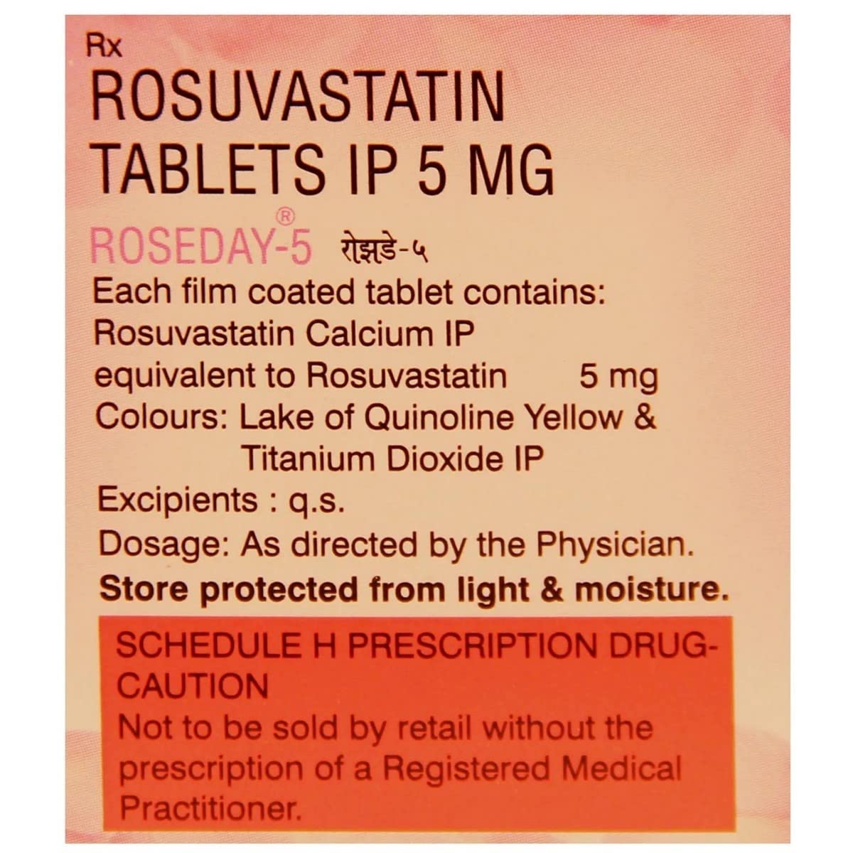 Roseday 5 - Strip of 15 Tablets