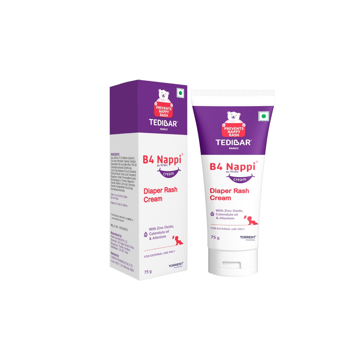 B4 Nappi Cream with Calendula Oil & Allantoin | For Baby's Tender Skin