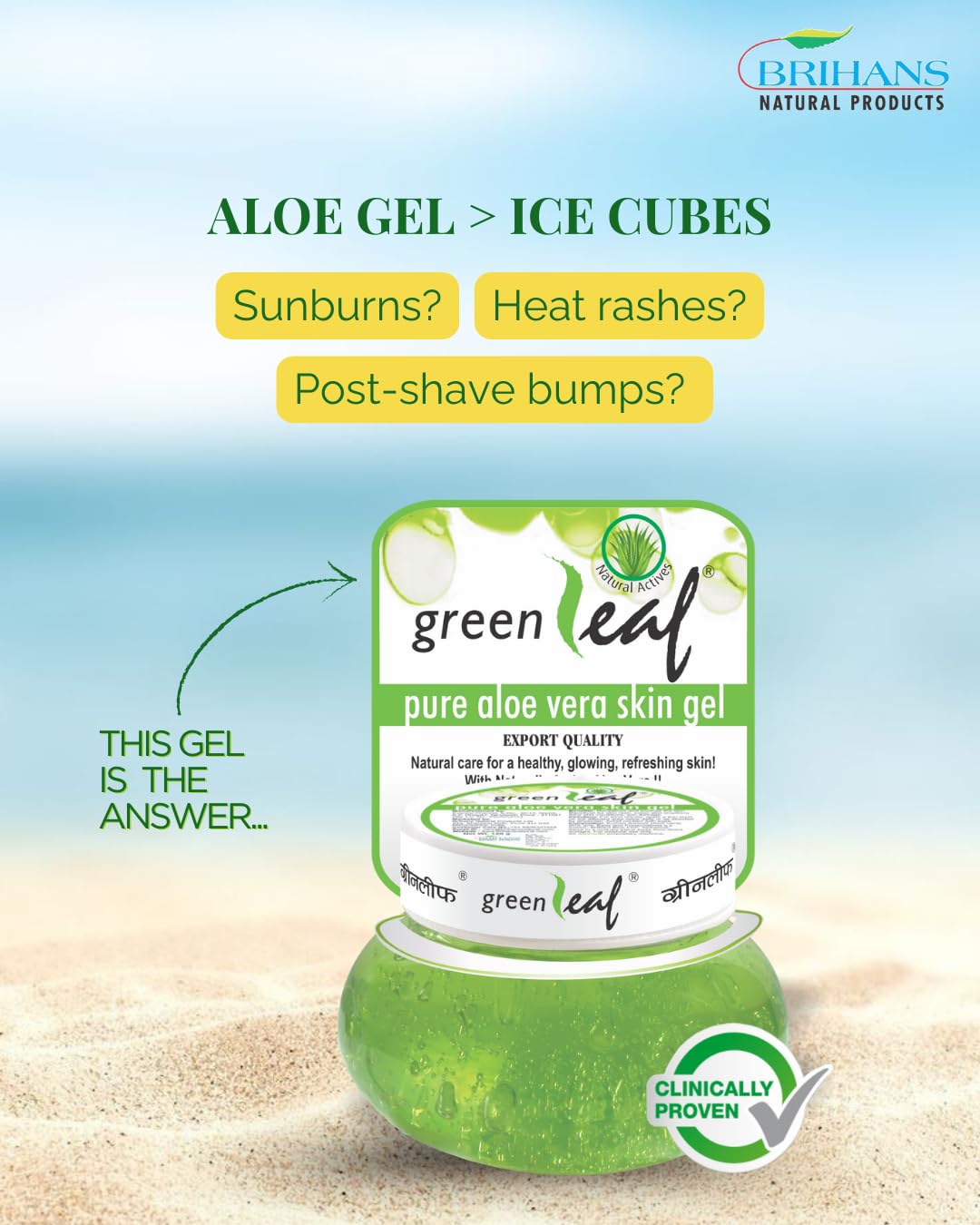 Greenleaf Pure Aloe Vera Skin Gel 120g