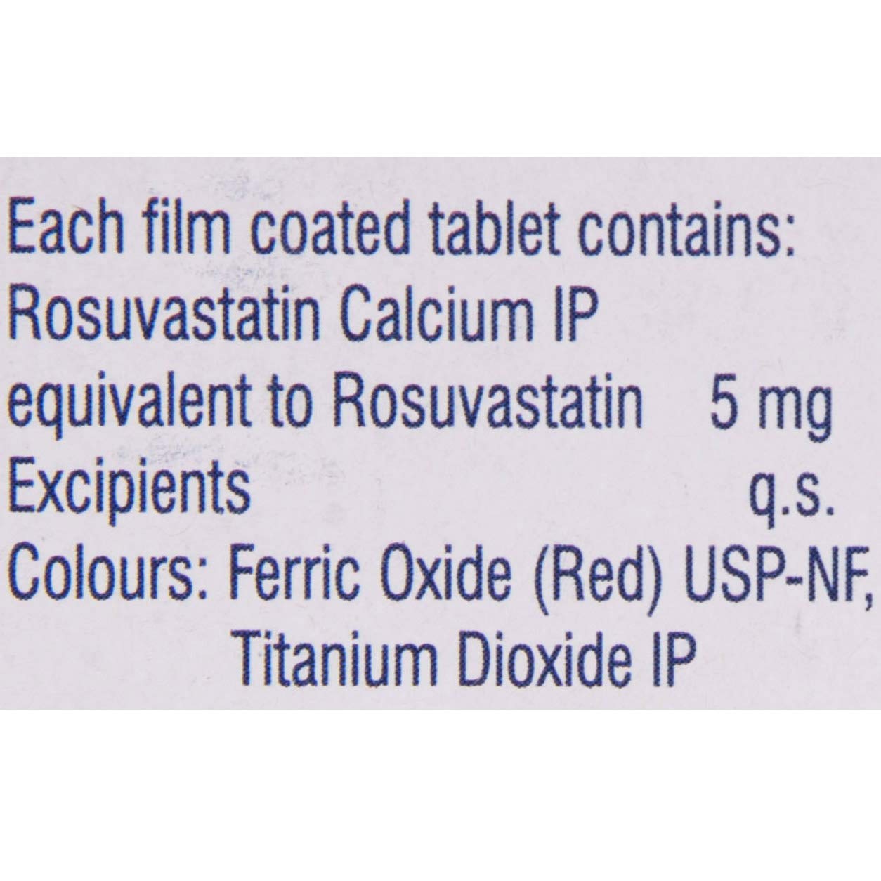 Rosuvas 5 - Strip of 15 Tablets
