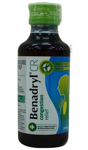 Benadryl Congestion Relief Cough Syrup