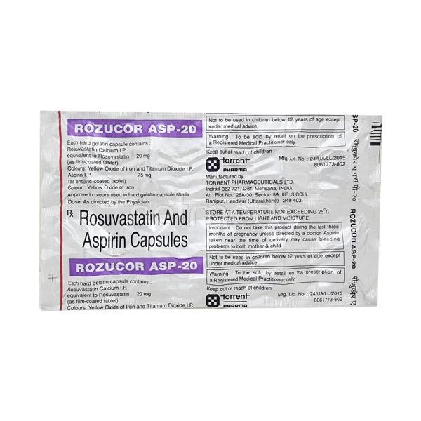 Rozucor ASP 20mg/75mg Capsule