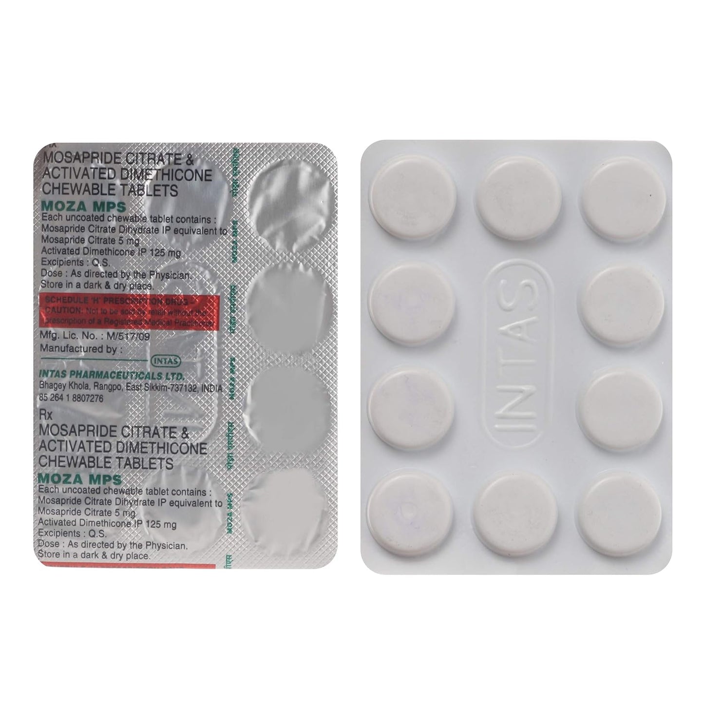Moza MPS - Strip of 10 Tablets