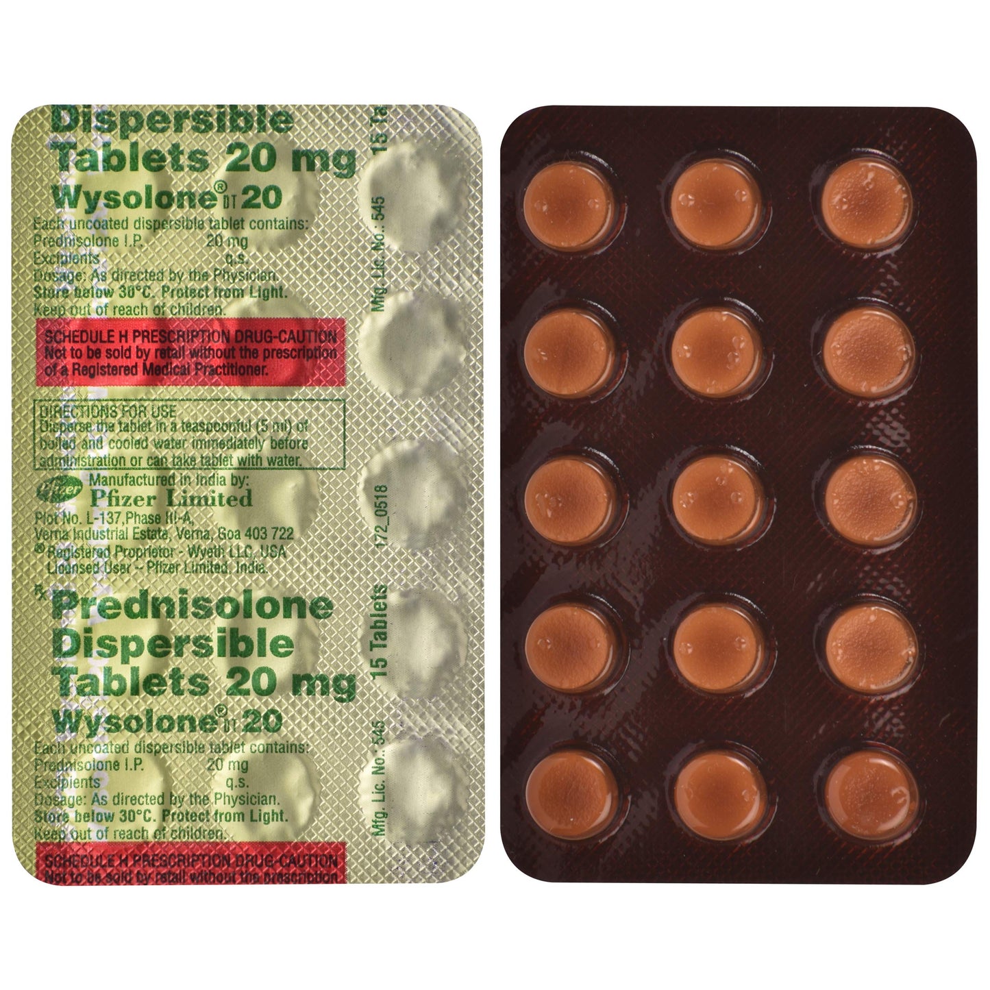 Wysolone 20 Tablet DT