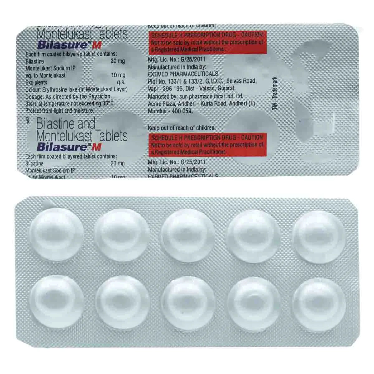 Bilasure M 20mg/10mg Tablet