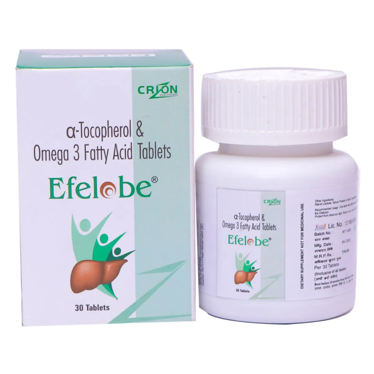 Efelobe Alpha-Tocopherol & Omega 3 Fatty Acid Tablet