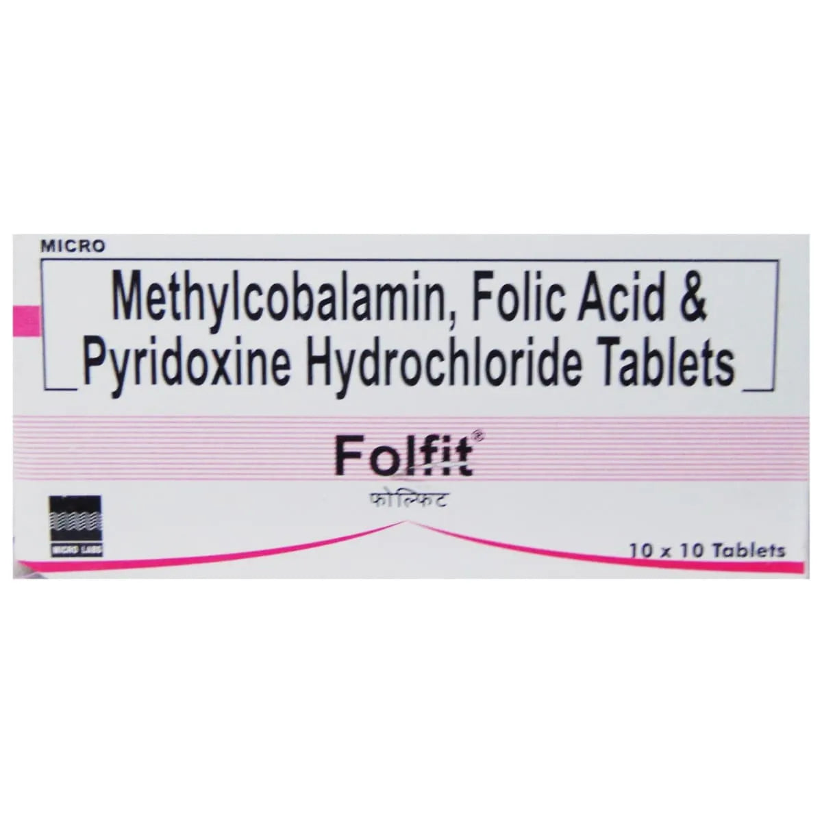 Folfit Tablet with Mecobalamin, Folic Acid & Pyridoxine Hydrochloride