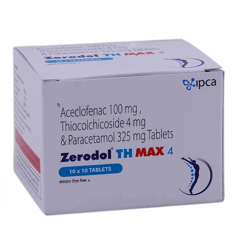 Zerodol TH Max 4mg/100mg/325mg Tablet