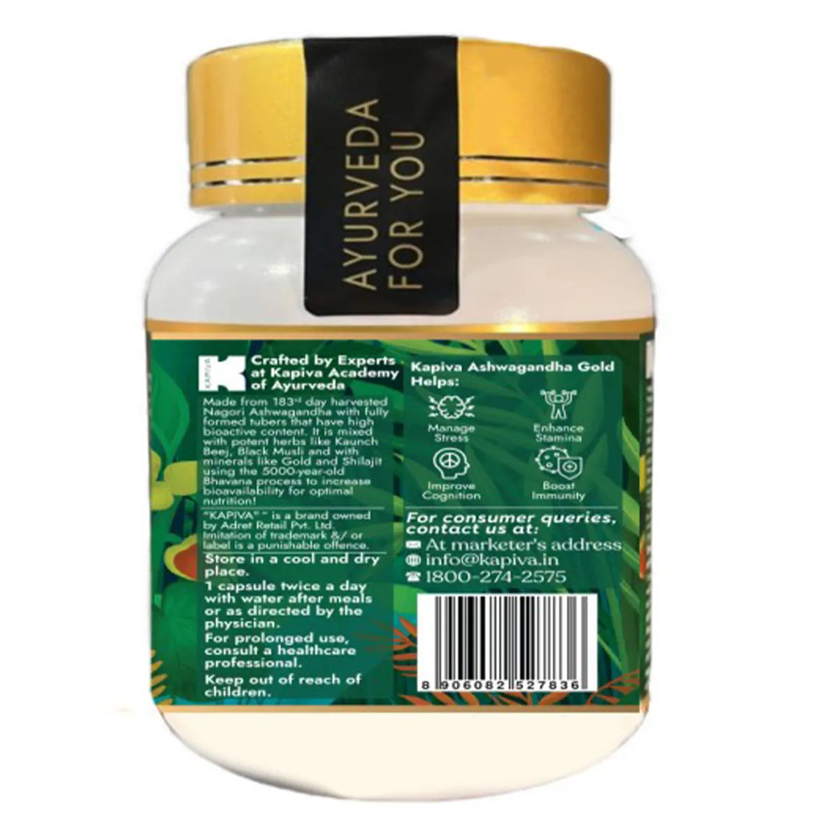 Kapiva Ashwagandha Gold, 30 Capsules
