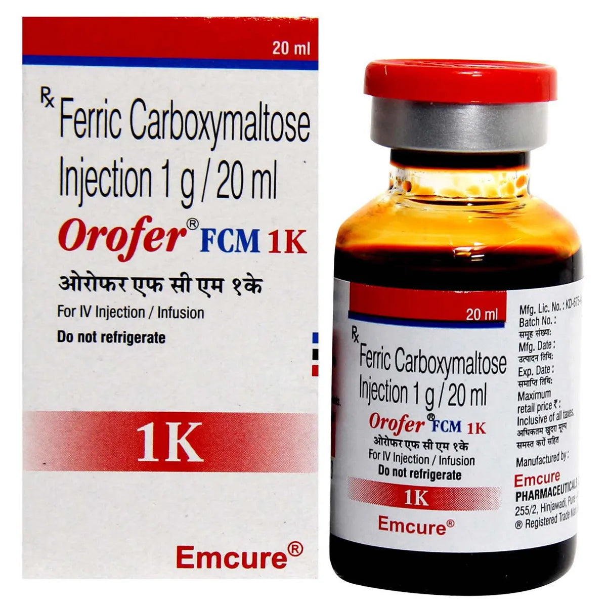 Orofer FCM 1K/500 mg Injection