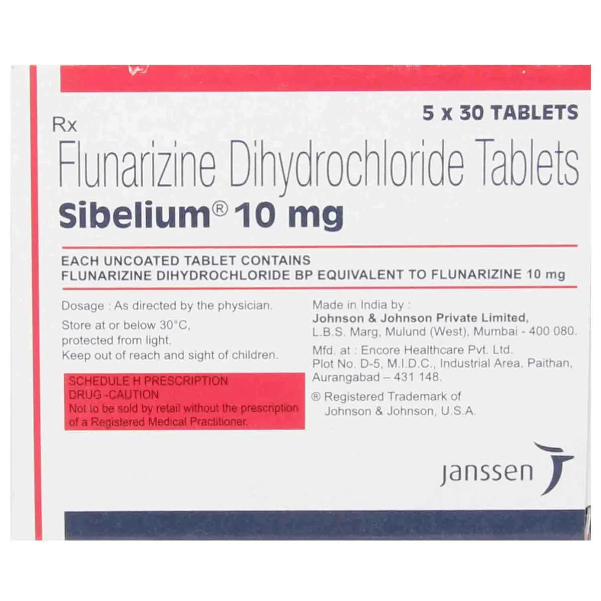 Sibelium 10mg Tablet