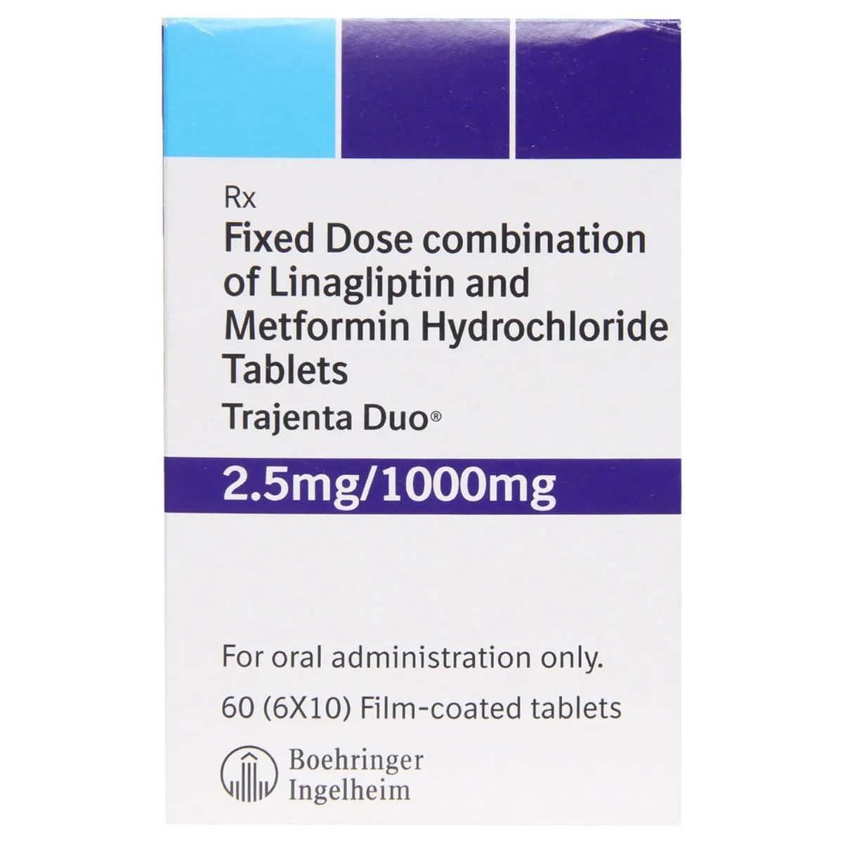 Trajenta Duo 2.5mg/1000mg Tablet