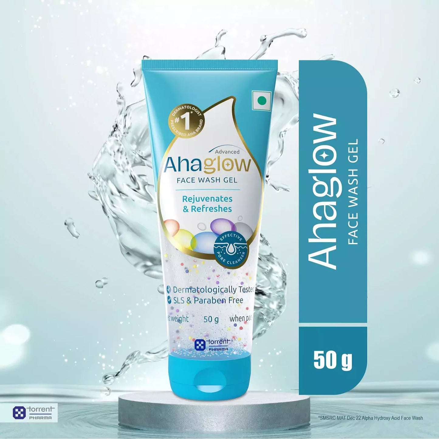 Ahaglow Advanced Skin Rejuvenating Face Wash | Effective Pore Cleanser | SLS & Paraben-Free Face Care Product