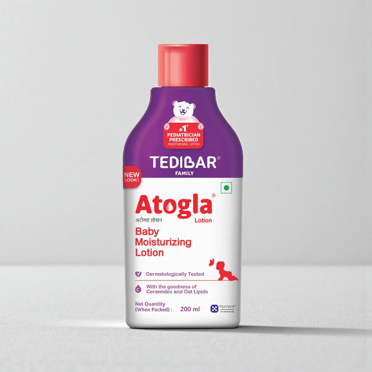 Tedibar Atogla Baby Moisturizing Lotion with Ceramides & Oat Lipids | Derma Care | Paraben-Free | Dermatologically Tested