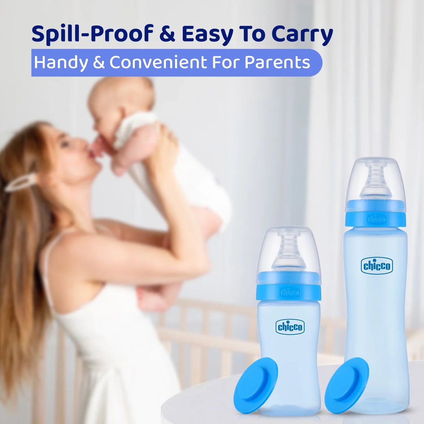 Feed Easy Baby Colored Bottle 250 ml Medium Flow 2M+