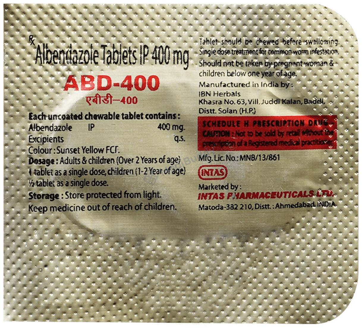 Abd 400mg Tablet