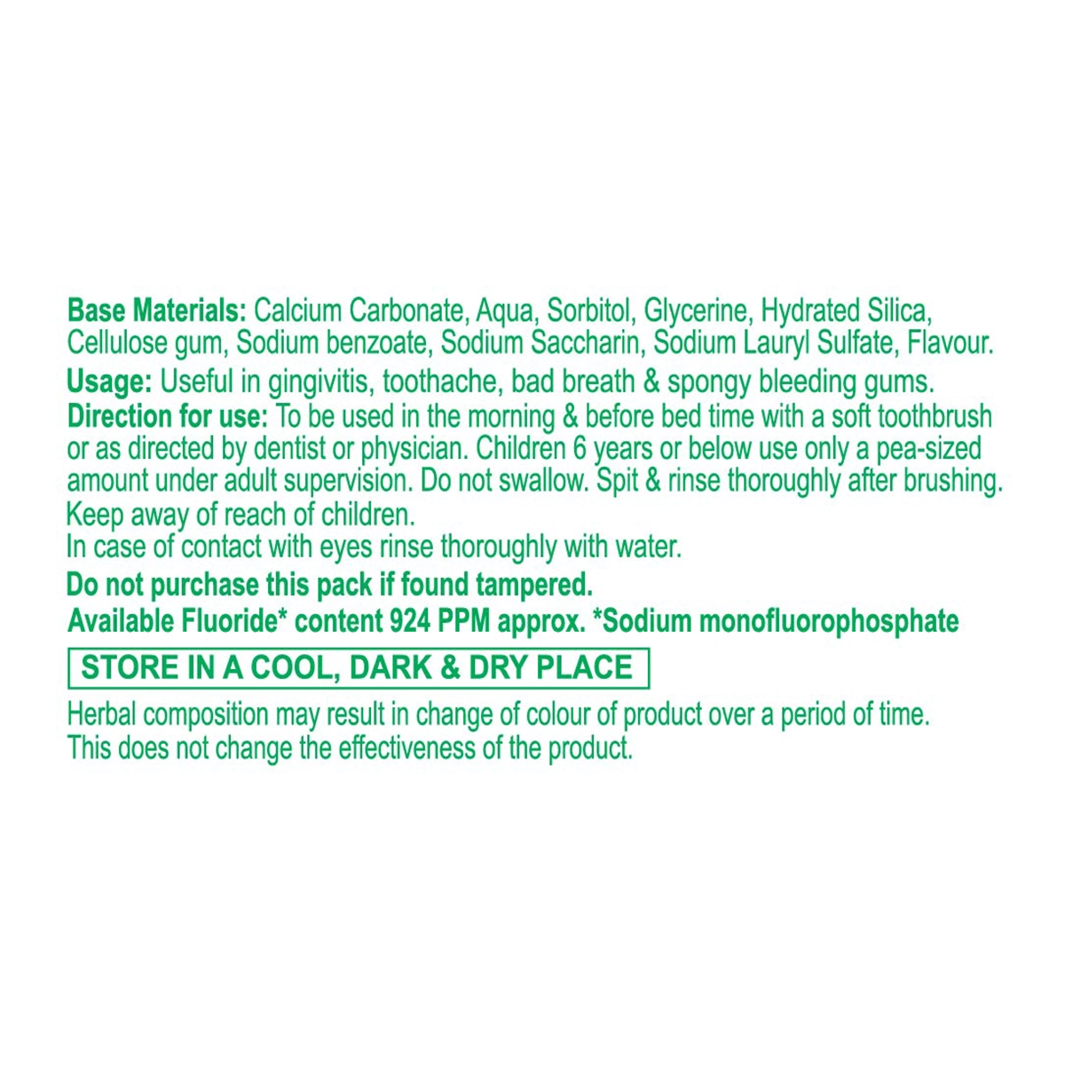 Patanjali Dant Kanti Natural Toothpaste 40g