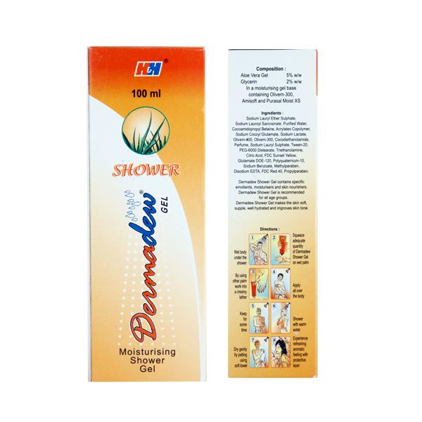 Dermadew Shower Moisturising Gel with Aloe Vera & Glycerin