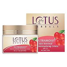 Lotus Herbals Nutramoist Skin Renewal Daily Moisturising Cream | 50g