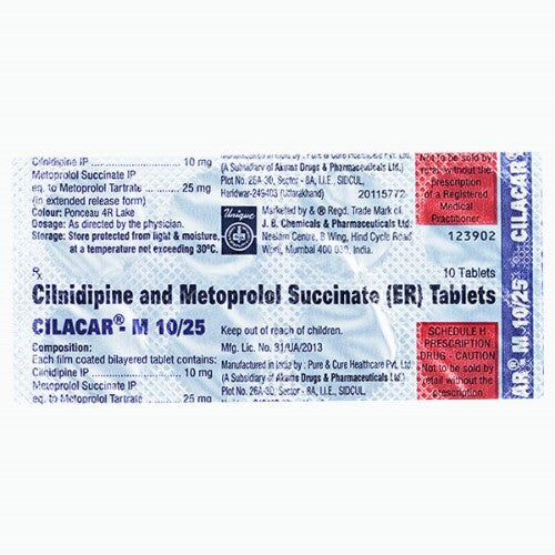 Cilacar-M 10/25 Tablet ER