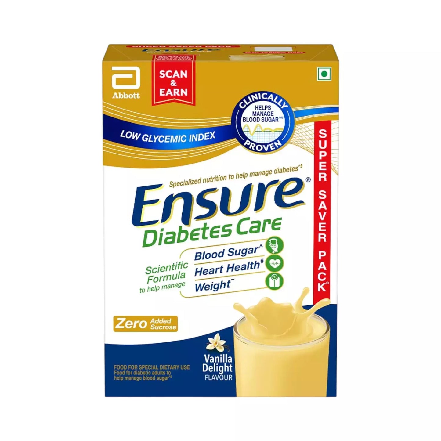 Ensure Diabetes Care Powder - Vanilla Flavour 1 kg (Refill Pack)