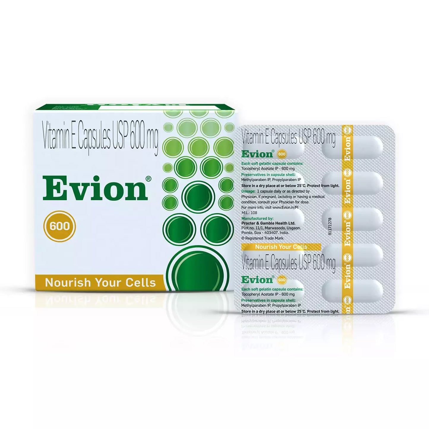 Evion 600mg Vitamin E Capsule