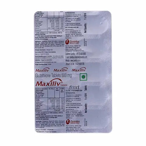 Maxiliv Glutathione Tablet for Adults