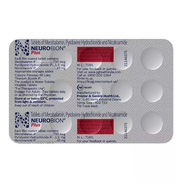 Neurobion Plus Strip Of 15 Tablets