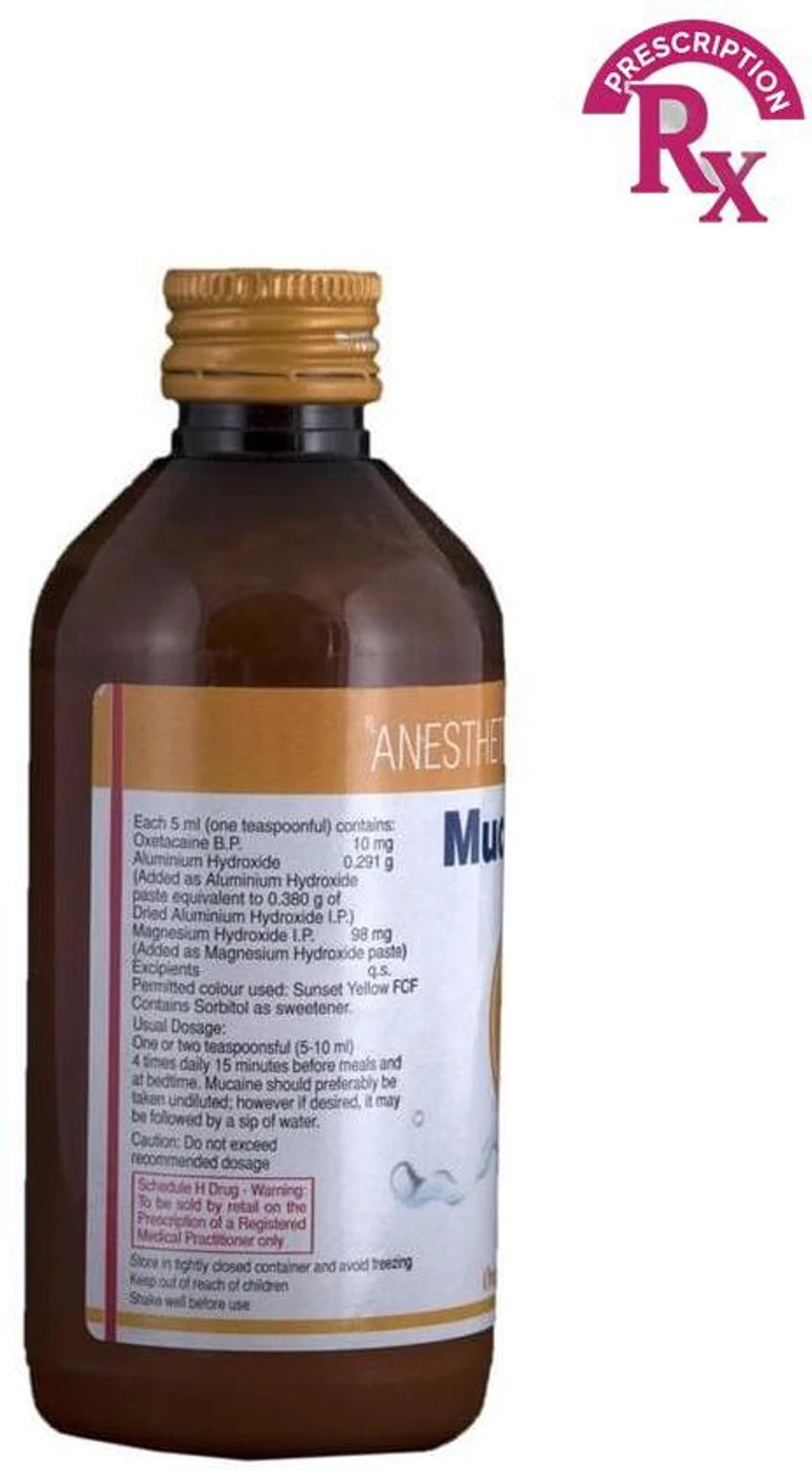 Mucaine Orange Flavour Sugar Free Gel 200ml