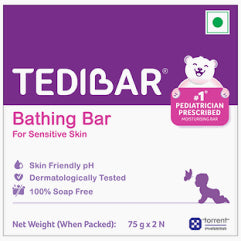 Tedibar Baby Bathing Bar for Sensitive Skin | Soap Free