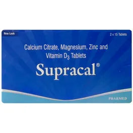 Supracal Tablet | Calcium & Vitamin D3 Supplement for Bone Health