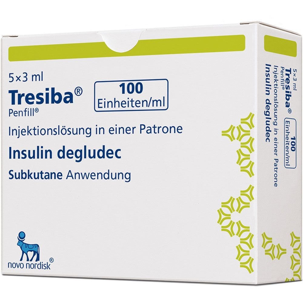 Tresiba 100 Units/ml Penfill (3ml Each)