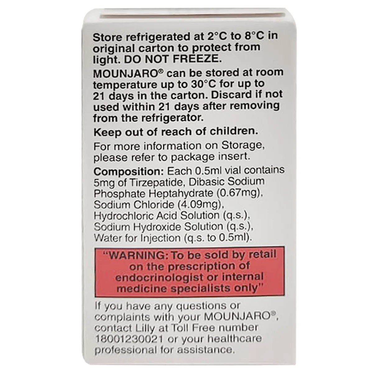Mounjaro 5mg 0.5 ml Solution for Injection