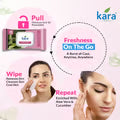 Kara Aloe Vera & Cucumber Refreshing Face Wipes