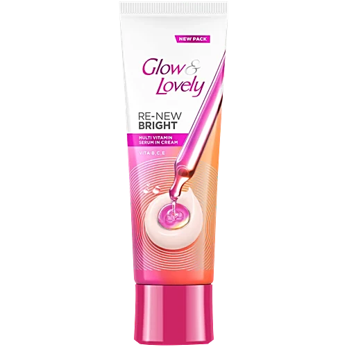 Glow & Lovely Re-New Bright Multivitamin Serum In Cream, 80 g