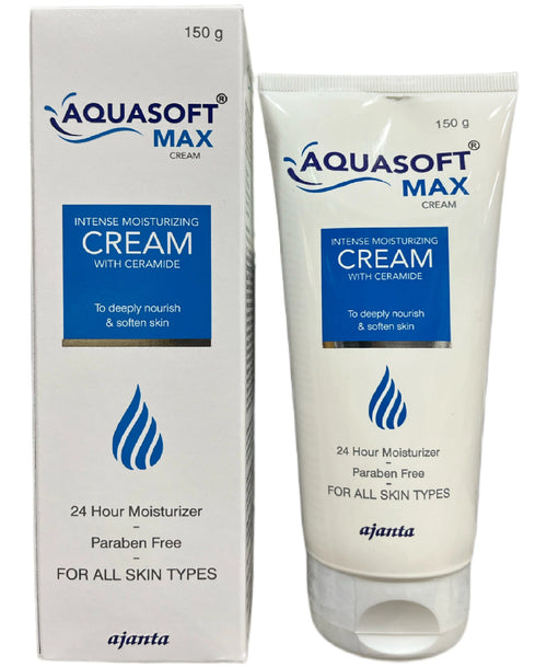 Aquasoft Paraben Free Max Intensive Moisturising Cream | For All Skin Types