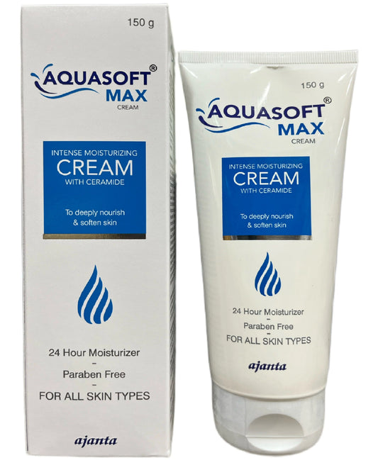 Aquasoft Paraben Free Max Intensive Moisturising Cream | For All Skin Types