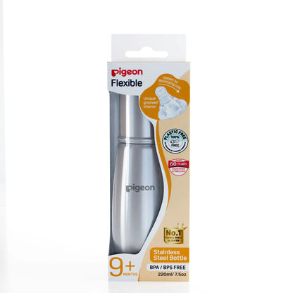 Pigeon Steel Feeding Bottle 220ml L