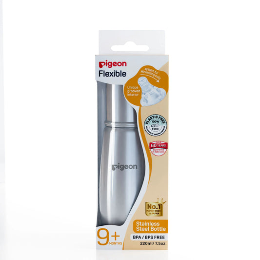 Pigeon Steel Feeding Bottle 220ml L