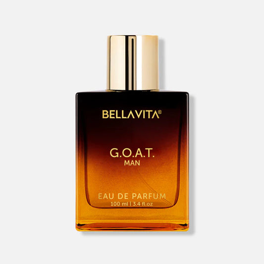 Bella Vita Luxury G.O.A.T Long Lasting Perfume | Perfume for Man | Eau De Parfum 100ml | Bergamot, Patchouli & Vetiver | Spicy, Citrus, Woody & Musky Premium Fragrance